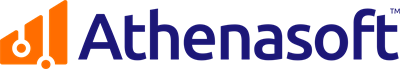 Athenasoft logo navy